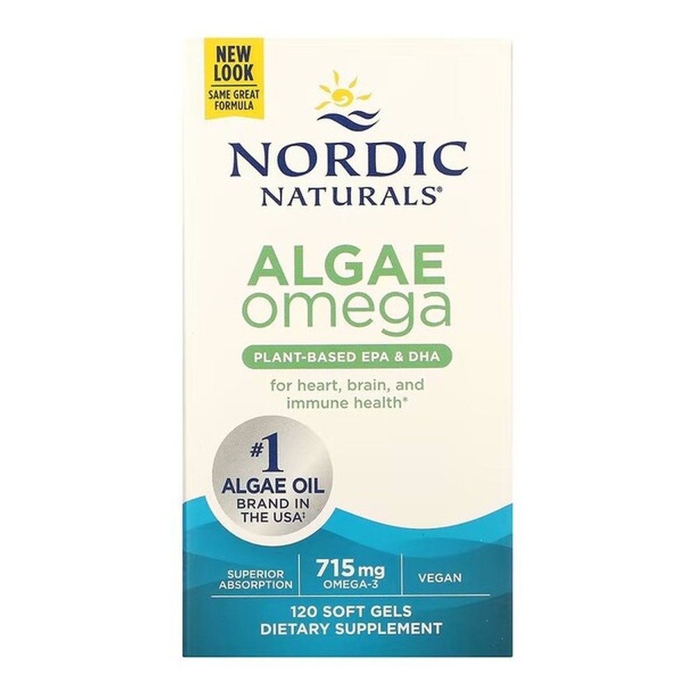 Nordic Naturals Algae Omega 715mg Omega 3 Dla Wegan i Wegetarian 120 Kapsułek