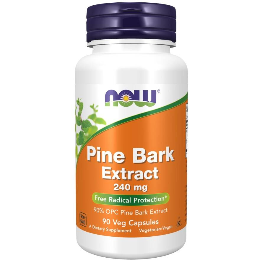 Now Foods Pine Bark Extract 240mg 90 Vcapsules