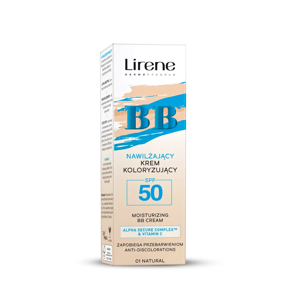 Lirene BB Nawilżający Krem Koloryzujący SPF50 Nr 01 Natural 30ml