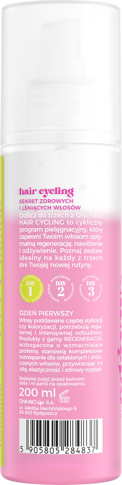 OnlyBio Hair Cycling Regeneracja Odżywka Dwufazowa Wygładzająco-Regenerująca 200ml