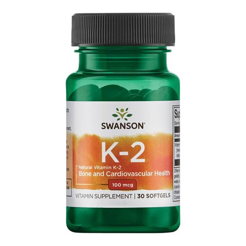 Swanson Vitamin K-2 Natural 100mcg 30 Softgels