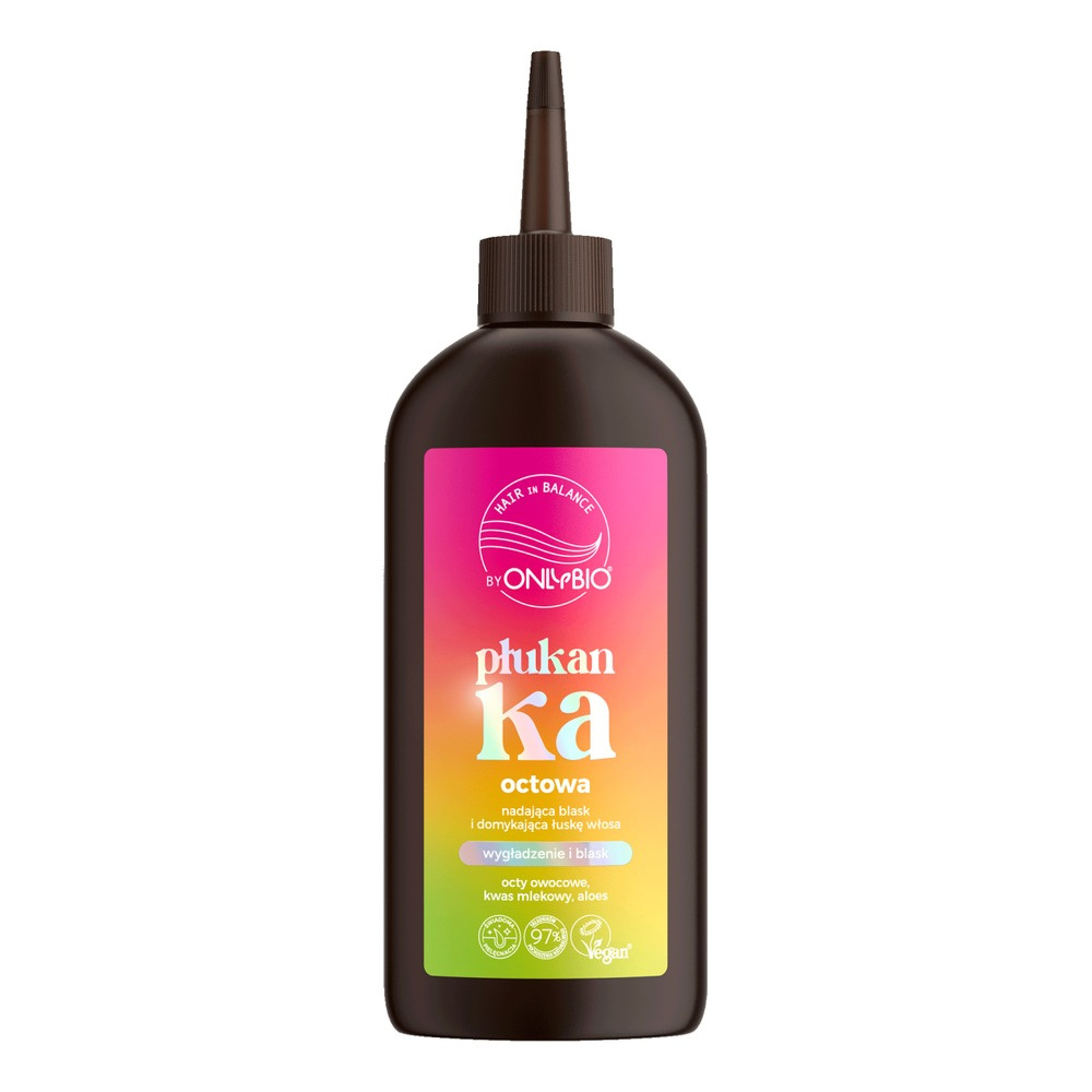 OnlyBio Hair In Balance Płukanka Octowa Nadająca Blask i Domykająca Łuskę Włosa 300ml