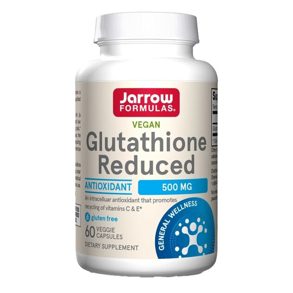 Jarrow Formulas Glutation Zredukowany 500mg na Wsparcie Antyoksydacyjne 60 Kapsułek Wegańskich