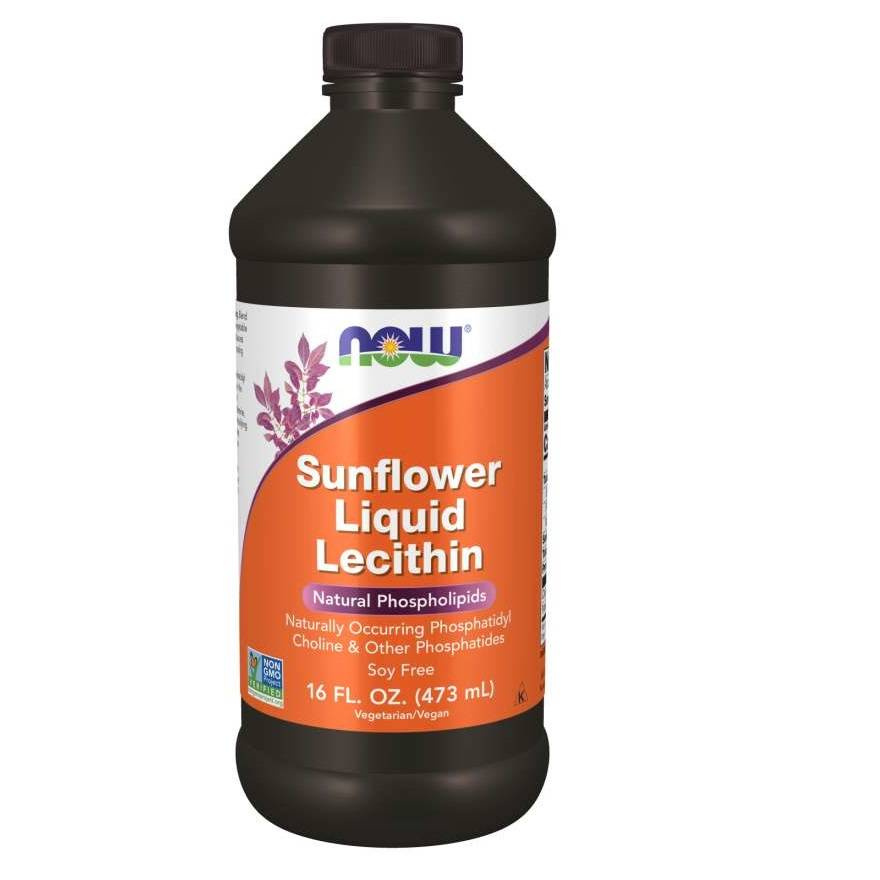 Now Foods Sunflower Lecithin Liquid Lecytyna z Nasion Słonecznika 473ml