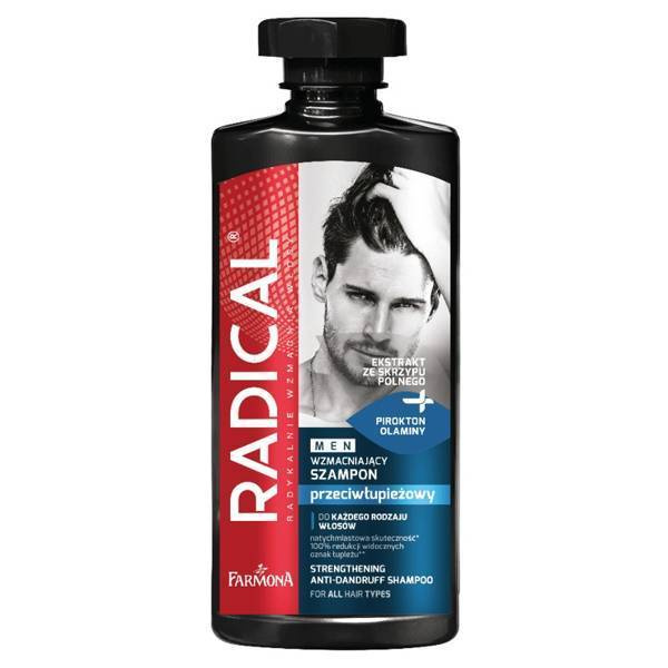 Radical Men Przeciwłupieżowy Szampon Wzmacniający do Każdego Rodzaju Włosów 400ml