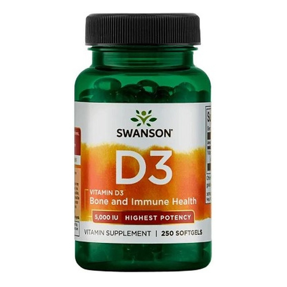 Swanson Vitamin D-3 5000 IU 250 Kapsułek