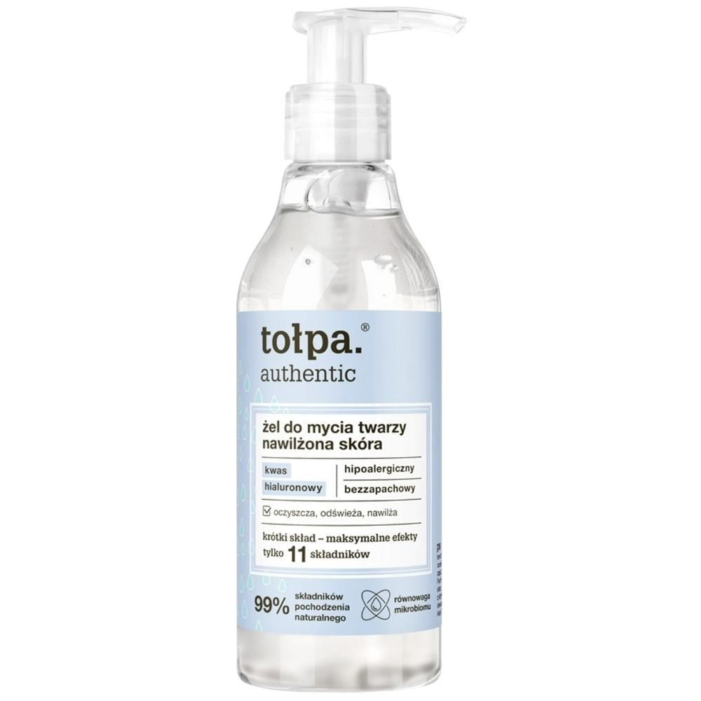 Tolpa Authentic Moisturized Skin Washing Gel Face and Eye Cleanser 195ml