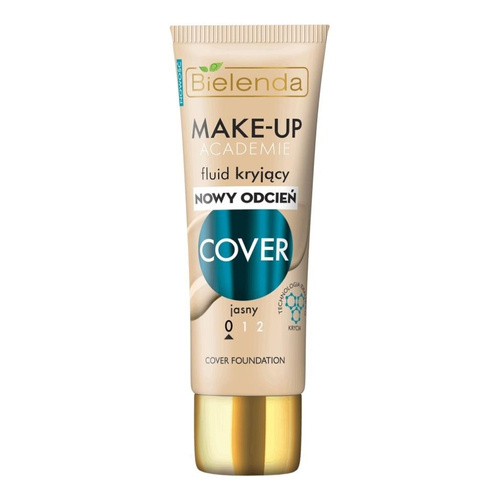 Bielenda Make - Up Academie Cover Fluid Kryjący Nr 0 Jasny dla Skóry Tłustej i Mieszanej 30g