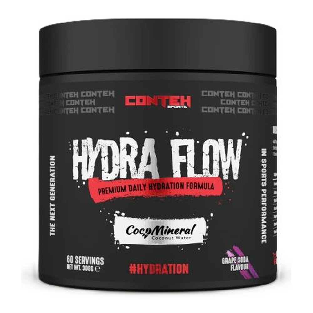 Conteh Sports Hydra Flow Electrolyte Hydration Powder, Grape Soda 300g
