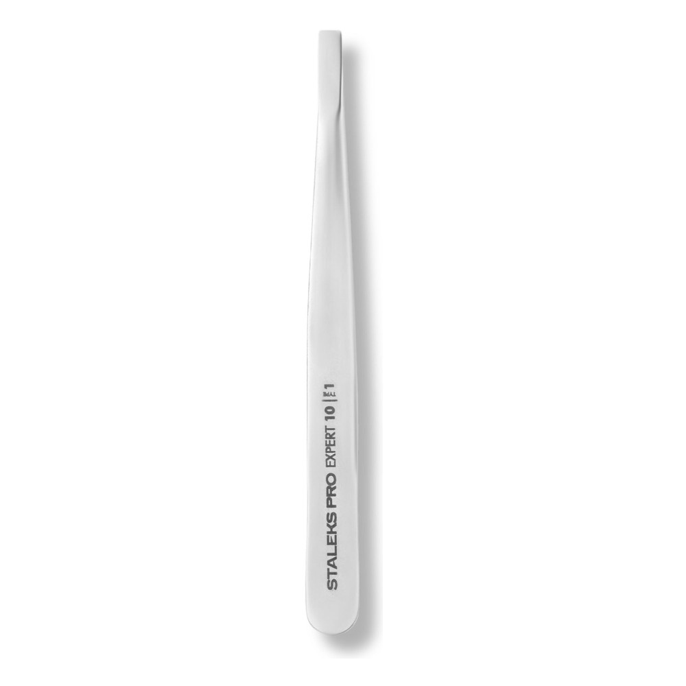 Staleks Pro Pęseta do Brwi EXPERT 10 TYPE 1 Szeroka Prosta 1 Sztuka