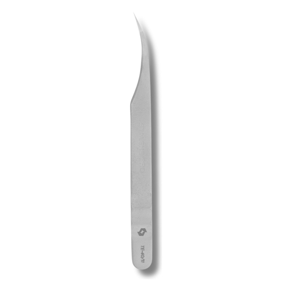 Staleks Pro Profesjonalna Pęseta do Rzęs EXPERT 40 TYPE 11 Wygięta 125mm 1 Sztuka