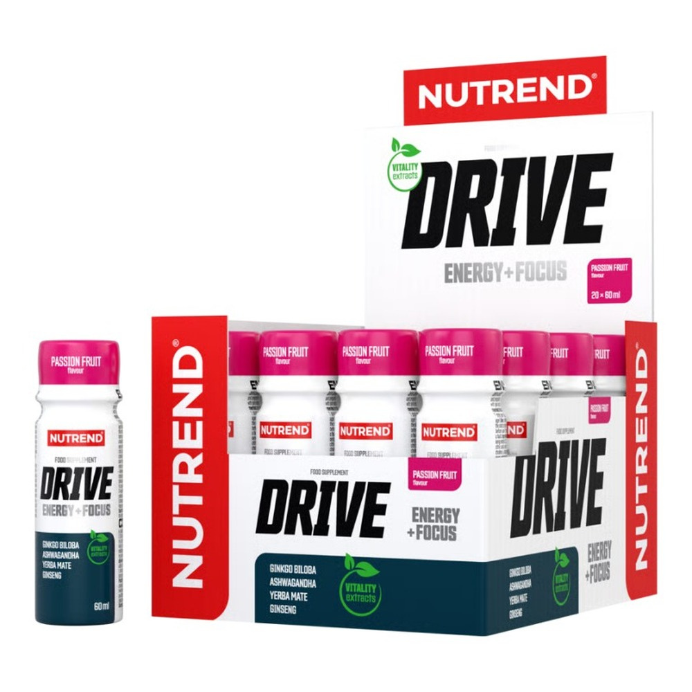Drive Shot, Passion Fruit - 20 x 60 ml.