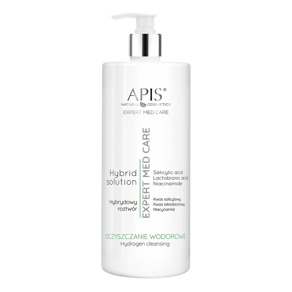Apis Expert Med Roztwór Wodorowy z Kwasem Salicylowym Laktobionowym i Niacynamidem 1000ml