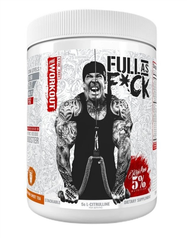 5% Nutrition Full As F*ck Legendary Series Pre-Workout for Muscle Pump 370g