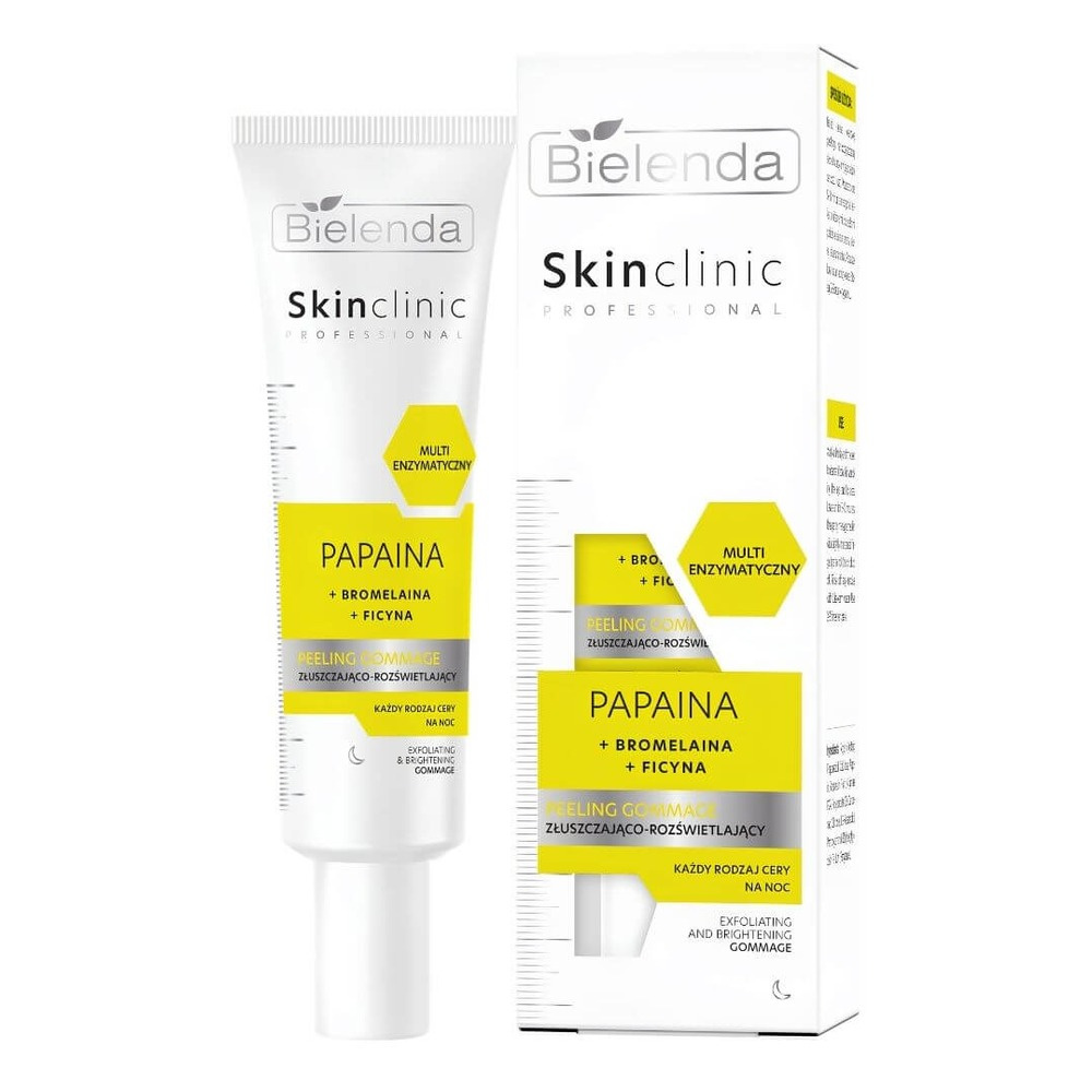Bielenda Skin Clinic Professional Wieloenzymatyczny Peeling Gommage Rozświetlający 40g