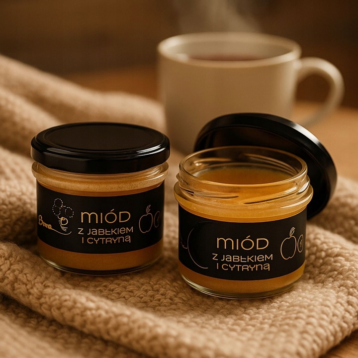 Bona Honey with Apple and Lemon Multi-Flower Natural Delicious Flavor 245g