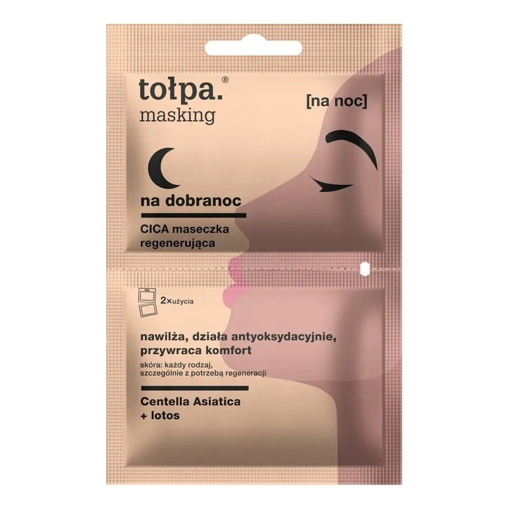 Tolpa Masking Goodnight CICA Regenerating Mask Overnight Hydration 2x5ml