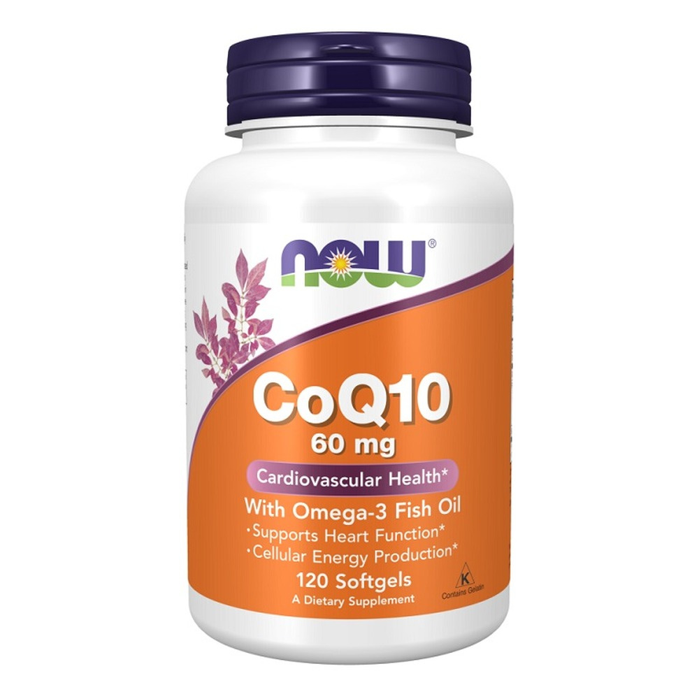 CoQ10 with Omega-3, 60mg - 120 softgels