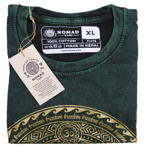 XLarge Stone Washed T-Shirt - Chakra - Green