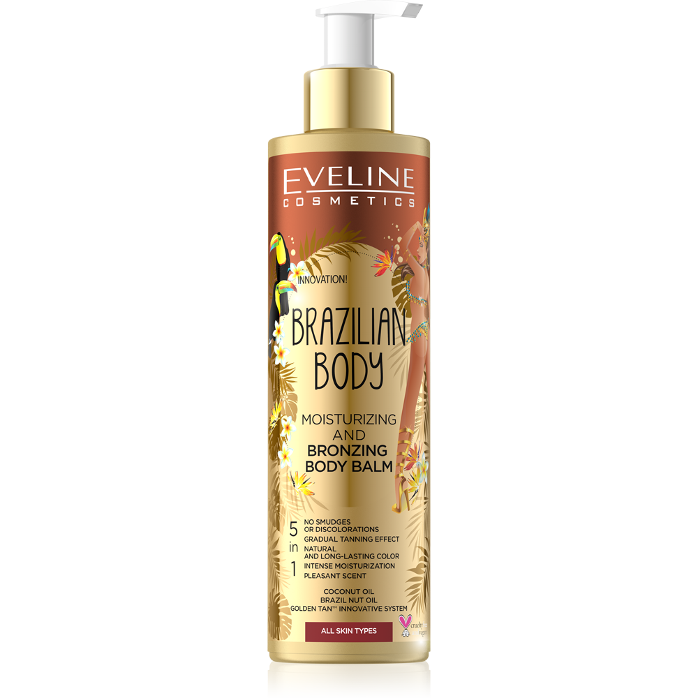 Eveline Brazilian Body 5w1 Nawilżający Balsam Brązujący do Ciała 200ml