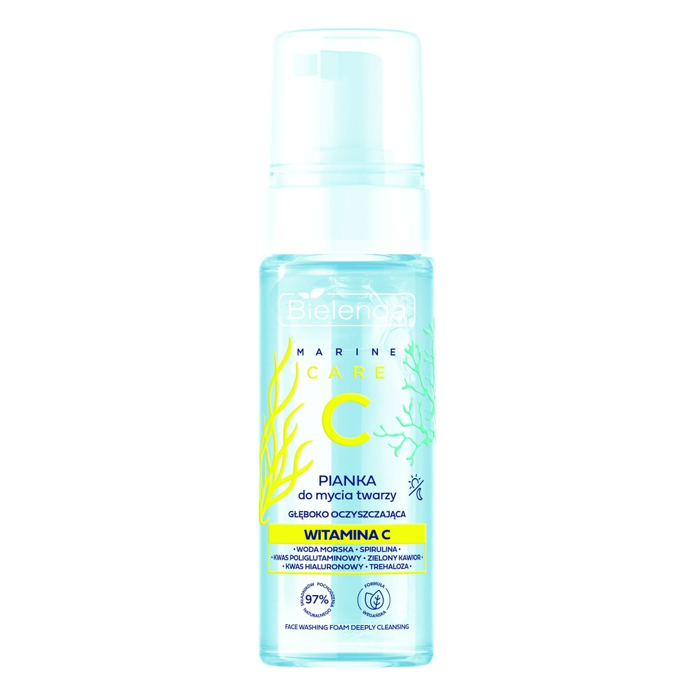 Bielenda C Marine Care Pianka do Mycia Twarzy Głęboko Oczyszczająca z Witaminą C 150ml