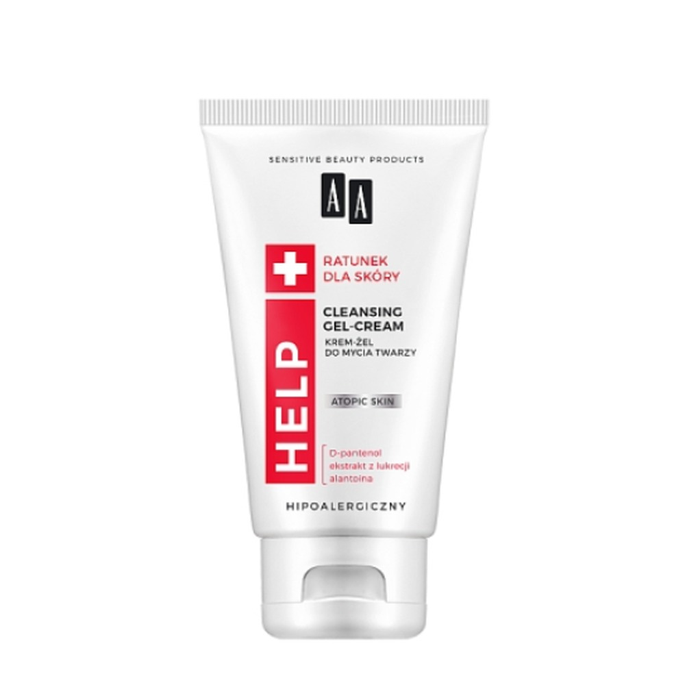 AA Help Atopic Skin Bezzapachowy Krem-Żel do Mycia Twarzy dla Skóry Wrażliwej 150ml