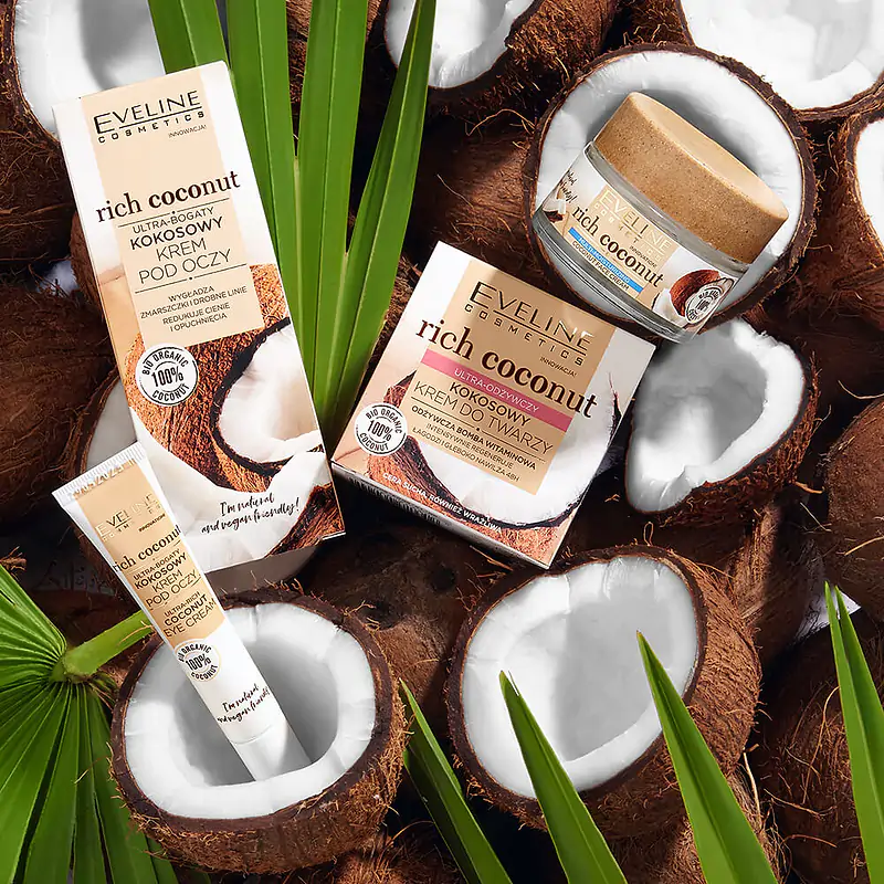 Eveline Rich Coconut Ultra Odżywczy Krem do Twarzy do Skóry Suchej i Wrażliwej 50ml