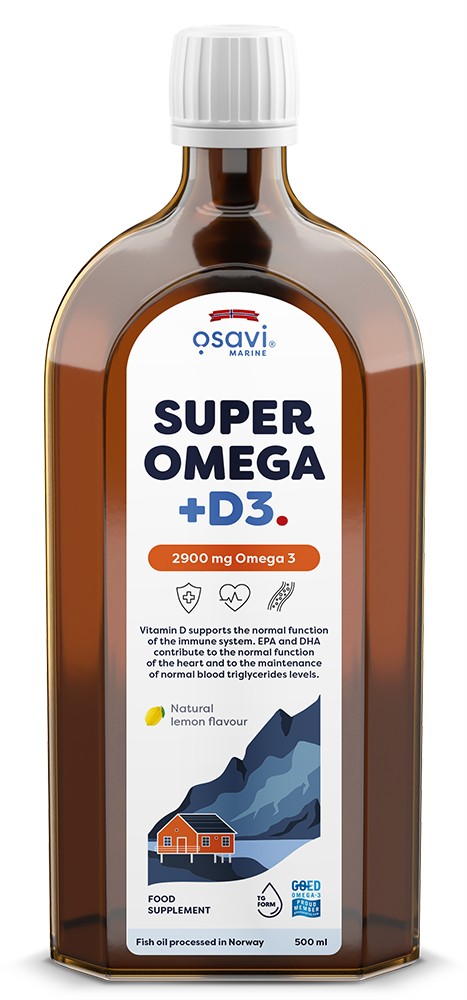 Osavi Super Omega + D3 2900mg Omega 3 (Lemon) 500 ml
