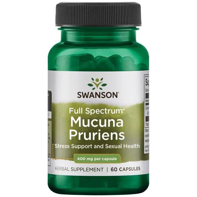 Swanson Full Spectrum Mucuna Pruriens 400mg 60 Kapsułek