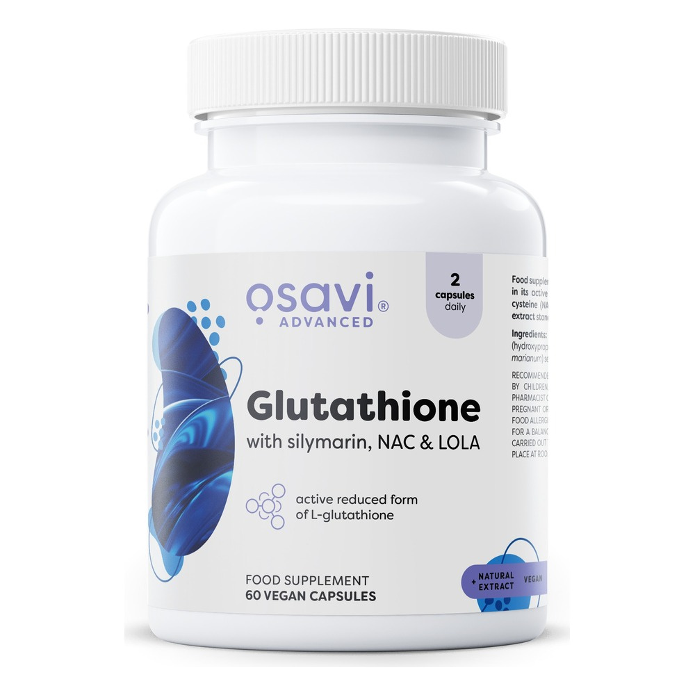 Glutathione with Silymarin, NAC & LOLA - 60 vegan caps
