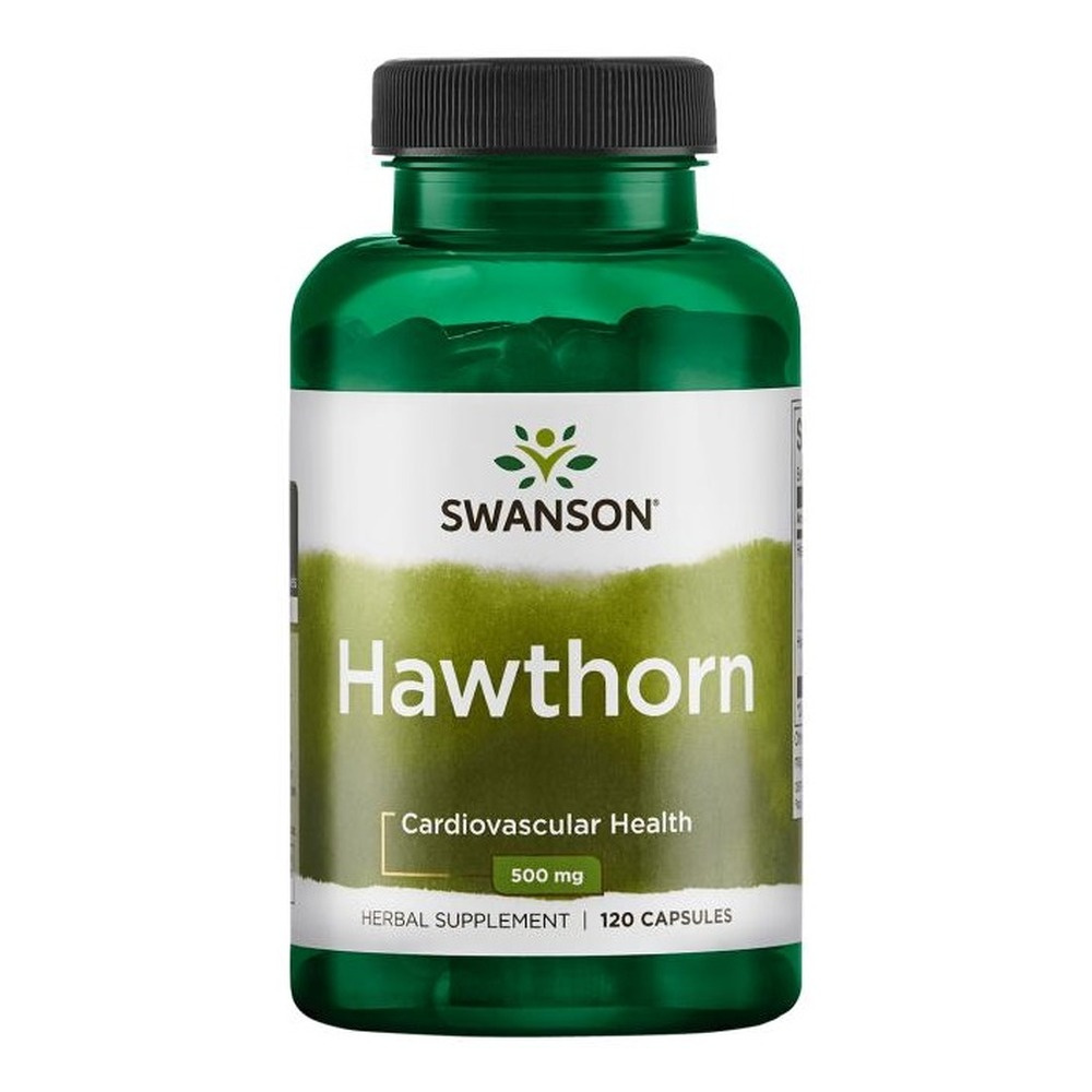 Swanson Hawthorn Extract 500mg Ekstrakt z Głogu 120 Kapsułek