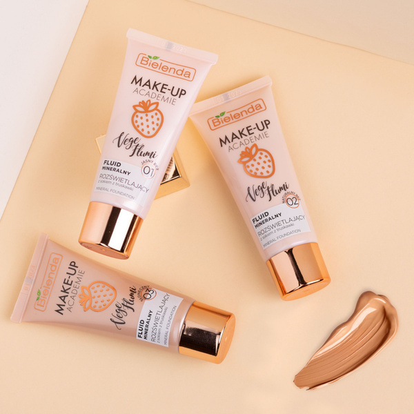  Bielenda Make-Up Academie Vege Flumi Illuminating Mineral Fluid No. 03 Sunny Beige 30g