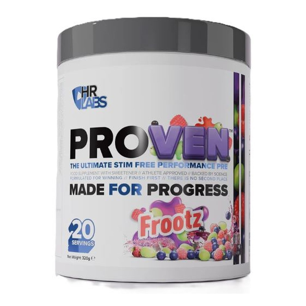 HR Labs Proven Przedtreningówka bez stymulantów, Frootz 320g