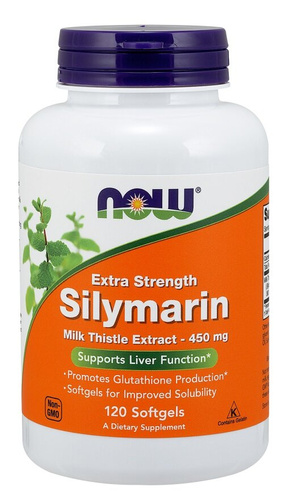 Now Foods Milk Thistle Extract 450mg Extra Strength Milk Thistle 120 Capsules