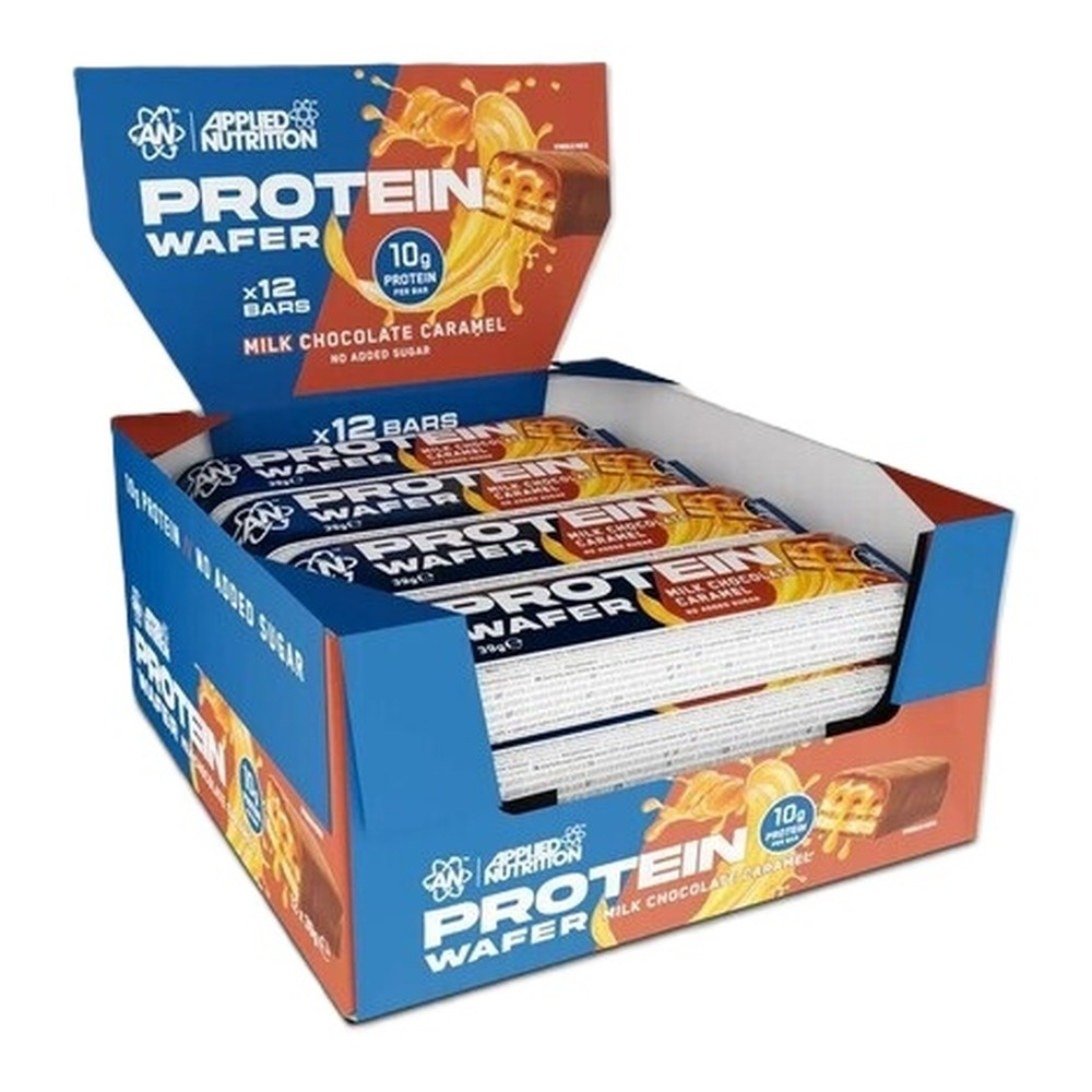Applied Nutrition Wafel proteinowy, Mleczna czekolada i karmel 12 x 39g