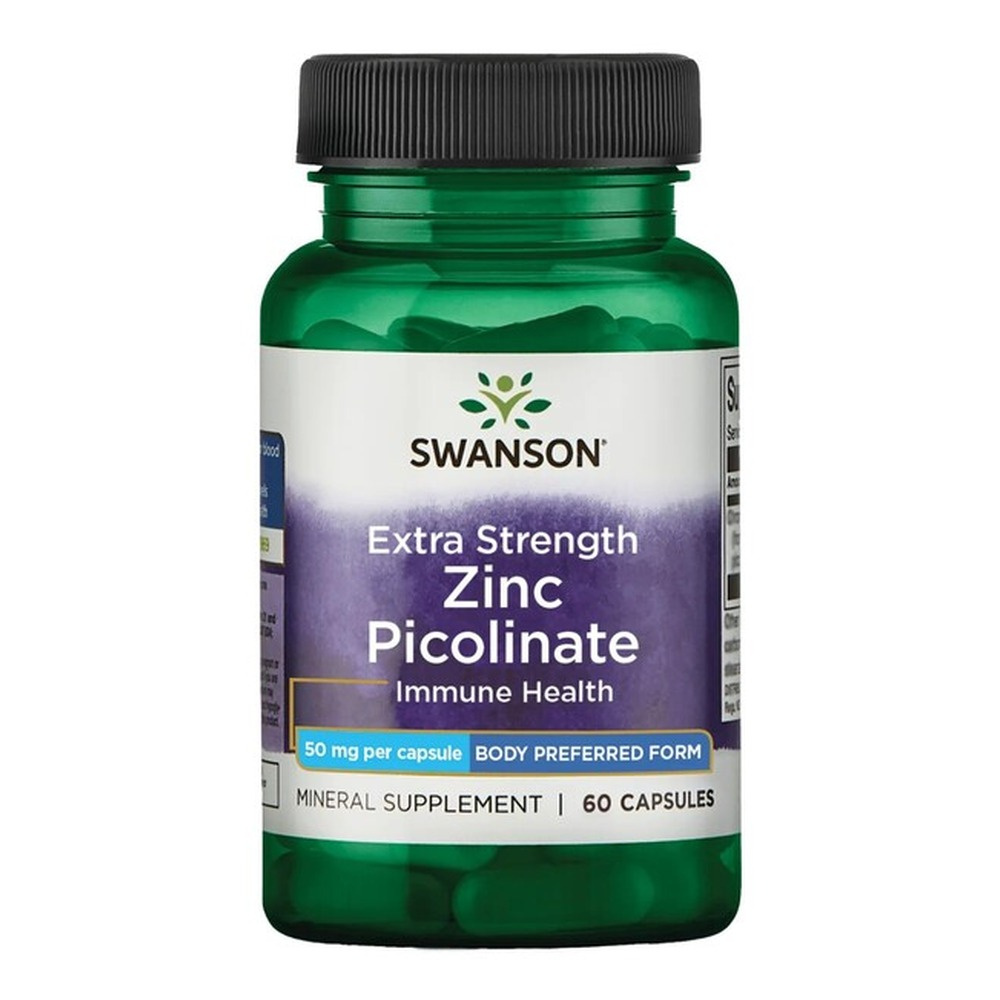 Swanson Zinc Picolinate Body Preferred Form, 50mg Extra Strength - 60 caps
