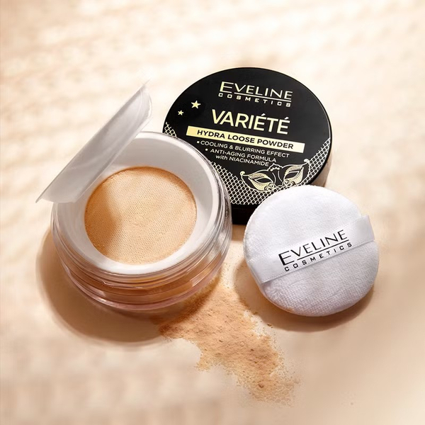 Eveline Variete Hydra Loose Powder Puder Sypki z Efektem Chłodzącym 5g
