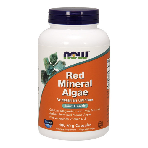 Now Foods Red Mineral Algae Wspomaga Funkcje Stawów 180 Kapsułek