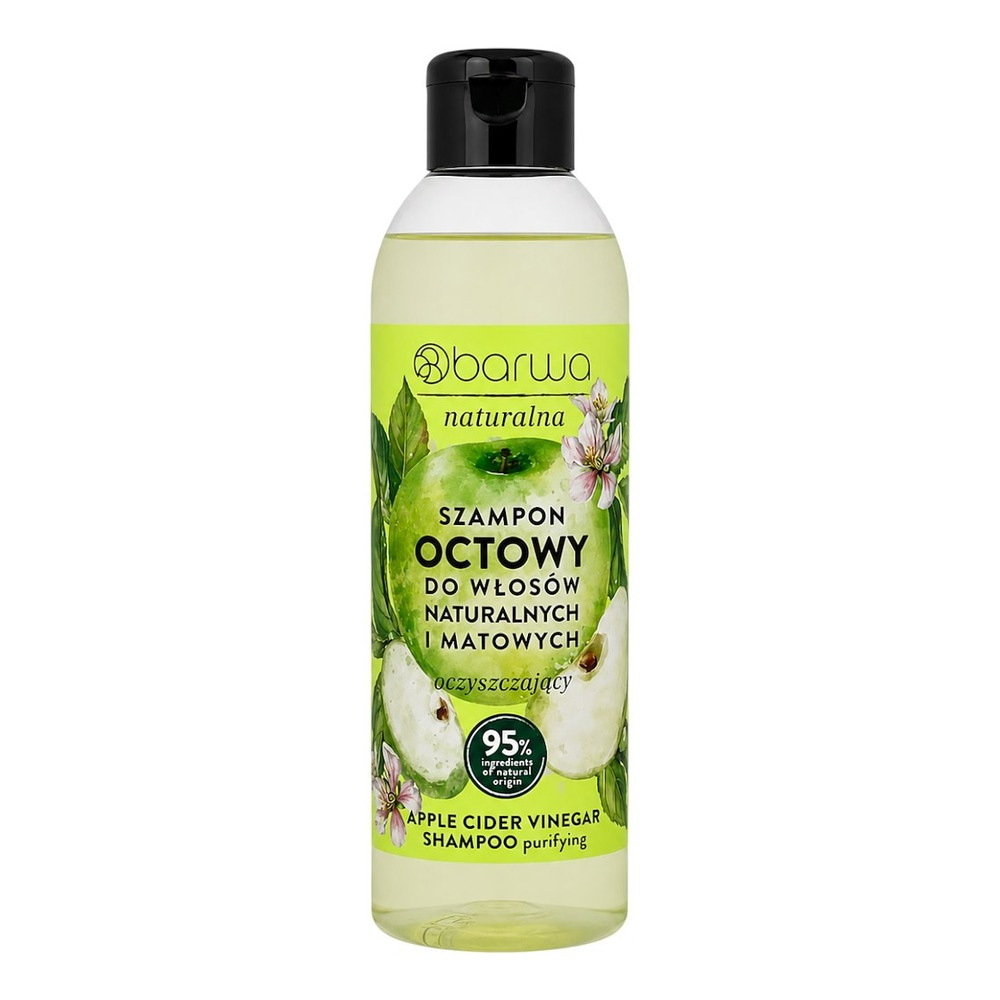 Barwa Natural Purifying Aplle Cider Vinegar Shampoo for Natural and Matte Hair 300ml