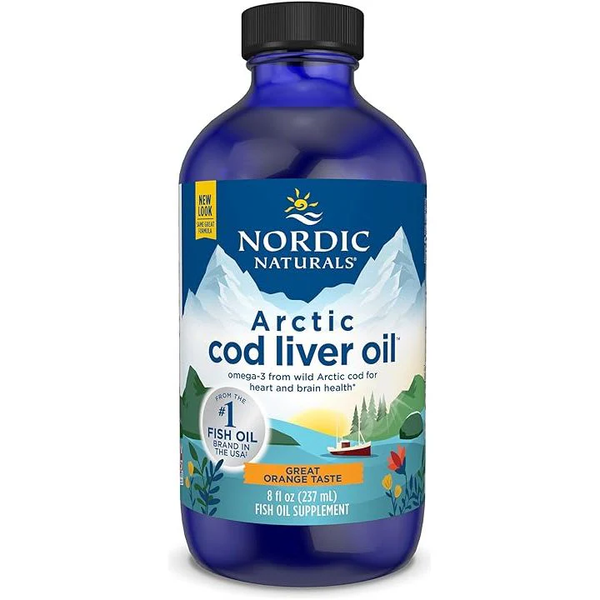 Nordic Naturals Arctic Cod Liver Oil 1060mg Supports Immune System Brain and Heart Function Orange 237ml