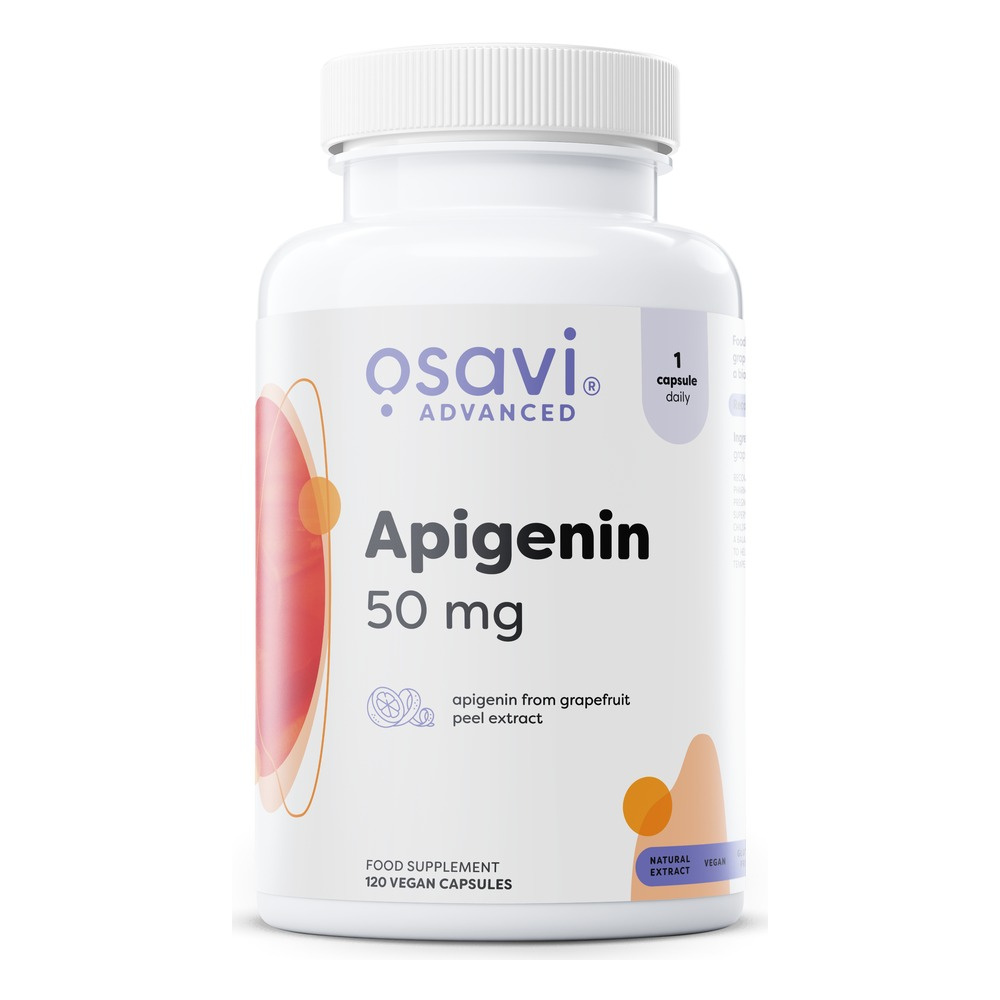 Osavi Apigenin 50mg Natural Support with Grapefruit Extract 120 Vegan Caps