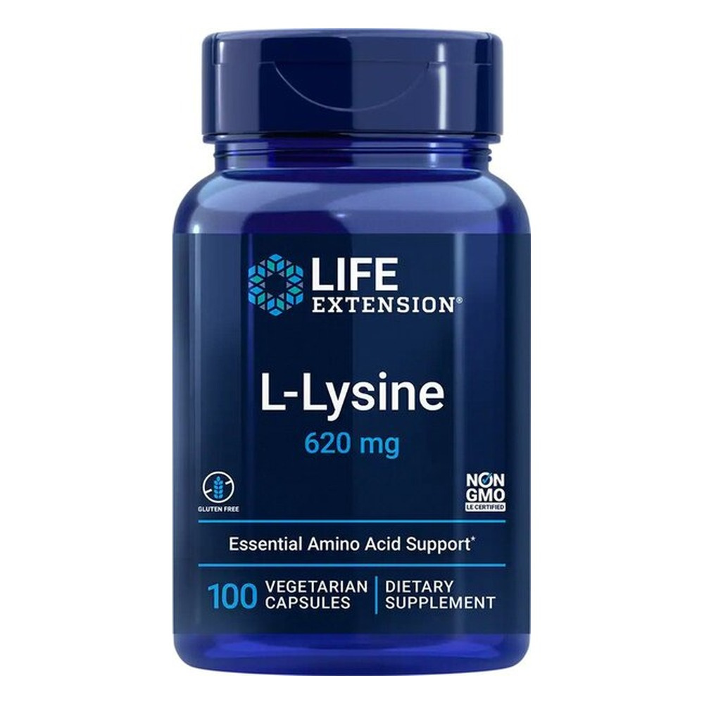 L-Lysine, 620mg - 100 vcaps