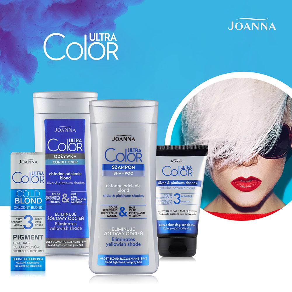 Joanna Ultra Color System Koloryzująca Odżywka do Włosów Chłodne Odcienie Blond 100ml