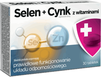 Aflofarm Selen + Cynk z Witaminami 30 Tabletek