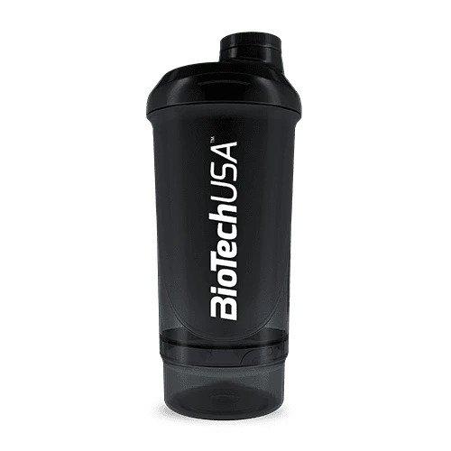 Wave+ Shaker, Black Smoke - 500 ml. (+ 150 ml.)