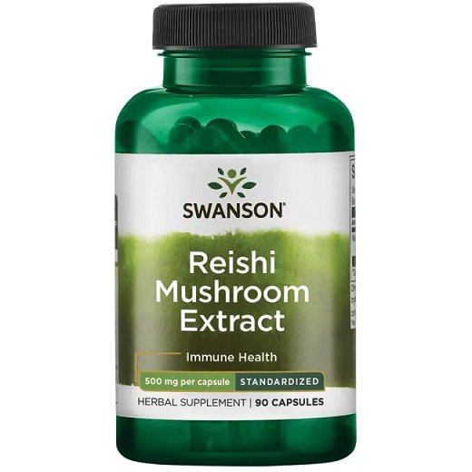 Swanson Reishi Mushroom Extract 500mg 90 Capsules