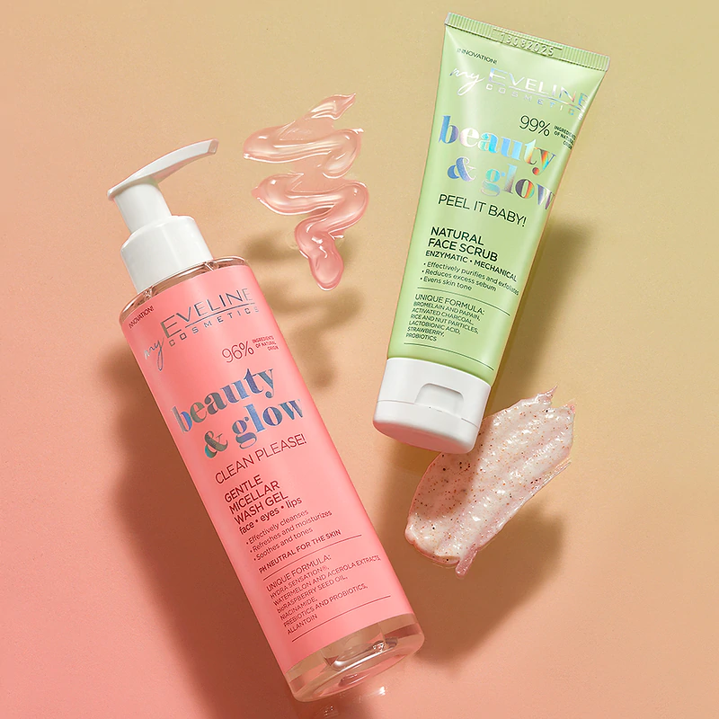 Eveline Beauty & Glow Clean Please! Caring Micellar Gel for Face Eyes and Lips Wash 200ml