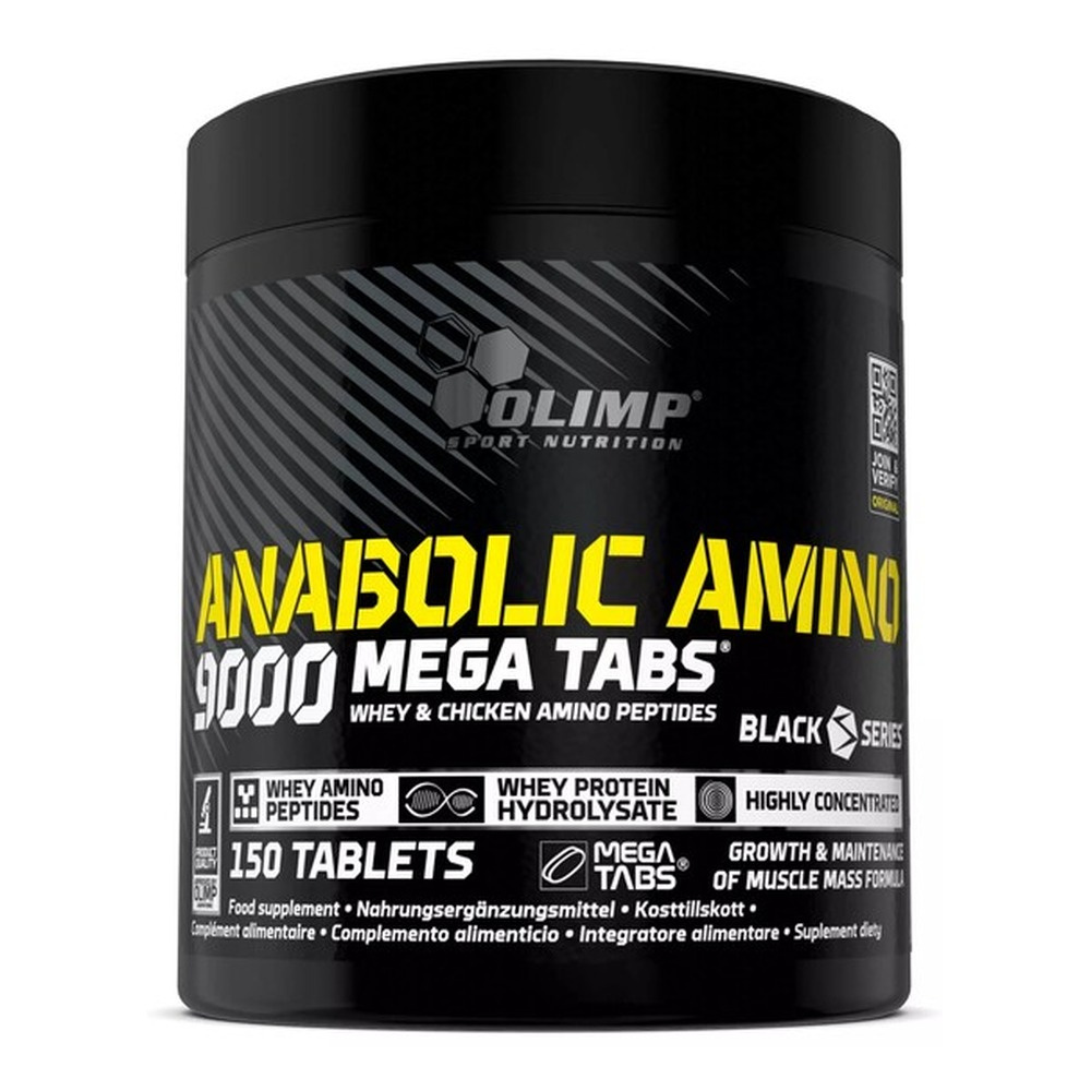 Olimp Nutrition Anabolic Amino 9000 Mega Tabs Amino Acids for Muscle Mass Building 150 tabs
