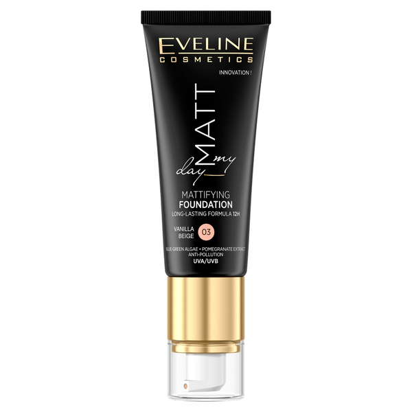 Eveline Matt My Day Light Mattifying Moisturizing Foundation Matte No. 03 Vanilla Beige 40ml