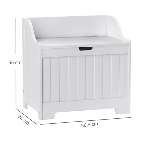 HOMCOM 61L Home Storage Chest - White